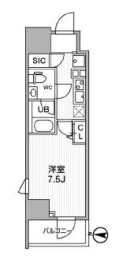 ALTERNA亀戸 (オルタナ亀戸)　905号室　間取り