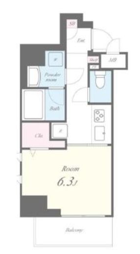 両国ステーションレジデンス　102号室　間取り