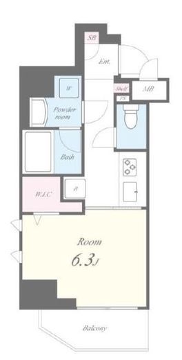 両国ステーションレジデンス　502号室　間取り
