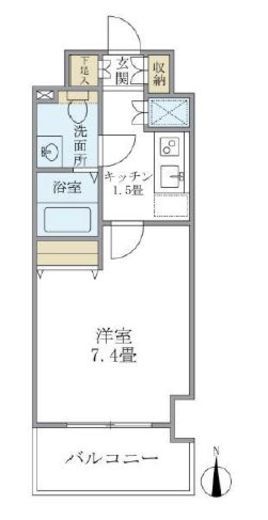 KDX吾妻橋レジデンス　402号室　間取り