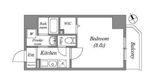 QUALITAS江東佐賀 (クオリタス江東佐賀)　603号室　間取り