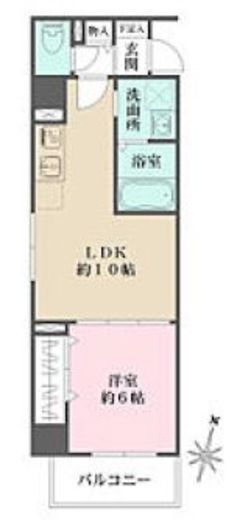 フレア・F　501号室　間取り