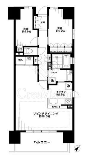 レジデントプレイス西葛西　1513号室　間取り