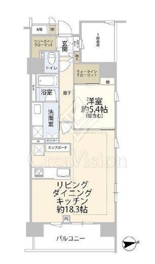ブリリア浅草橋　10F1号室　間取り