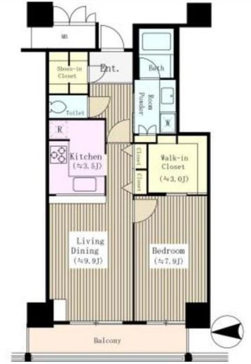 イーストコア曳舟二番館　3910号室　間取り