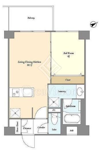 グランカーサ清澄白河　207号室　間取り