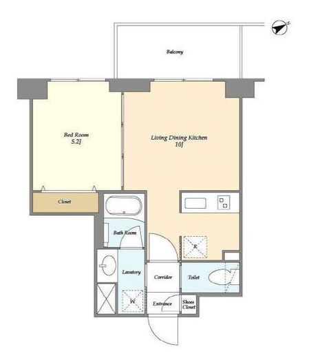 グランカーサ清澄白河　304号室　間取り