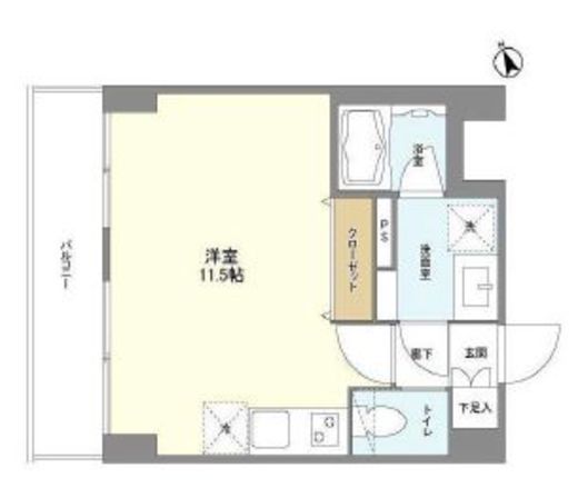 グランカーサ清澄白河　606号室　間取り