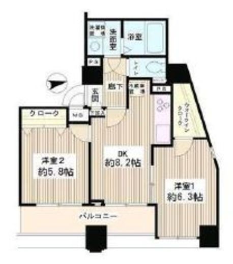 パークヒルズ　701号室　間取り