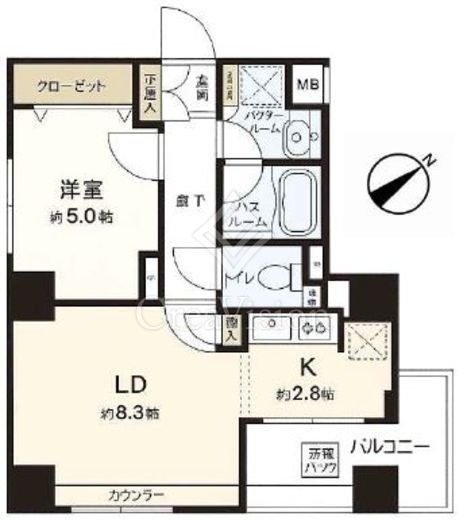 日神デュオステージ浅草橋　1003号室　間取り