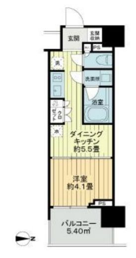 ライオンズ東京三ノ輪ミレス　204号室　間取り
