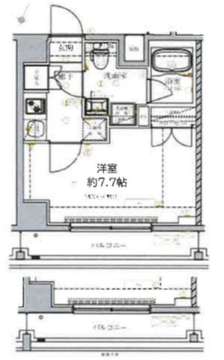 ベルシード門前仲町Ⅱ　304号室　間取り