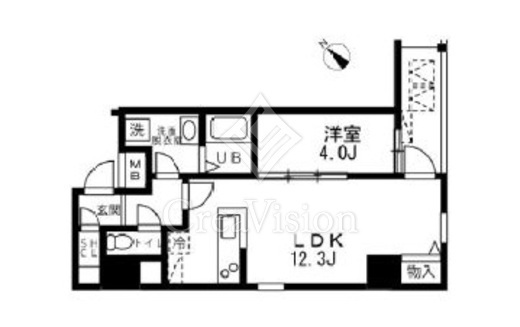 アリカ向島　901号室　間取り