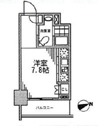 カスタリア門前仲町2　603号室　間取り