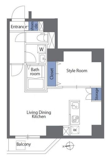 クリアルプレミア浅草　401号室　間取り