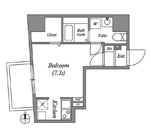QUALITAS両国 (クオリタス両国)　703号室　間取り