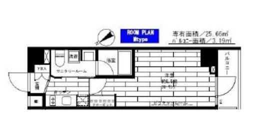 ステージグランデ茅場町　413号室　間取り