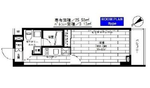 ステージグランデ茅場町　509号室　間取り