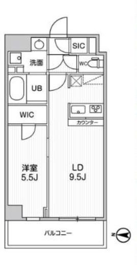 ALTERNA菊川Ⅱ (オルタナ菊川Ⅱ)　306号室　間取り