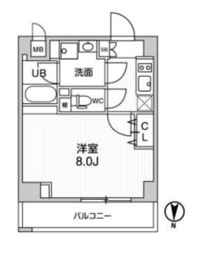 ALTERNA菊川Ⅱ (オルタナ菊川Ⅱ)　402号室　間取り