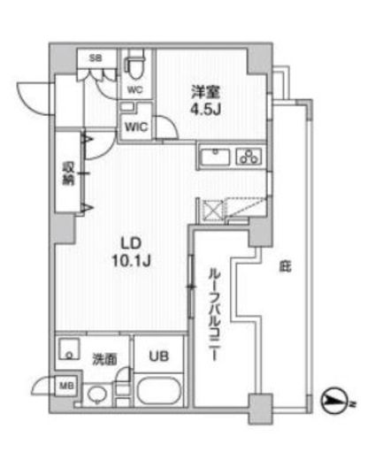 ALTERNA菊川Ⅱ (オルタナ菊川Ⅱ)　702号室　間取り