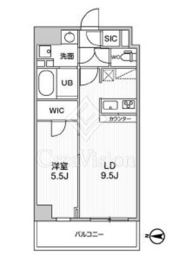 ALTERNA菊川Ⅱ (オルタナ菊川Ⅱ)　704号室　間取り