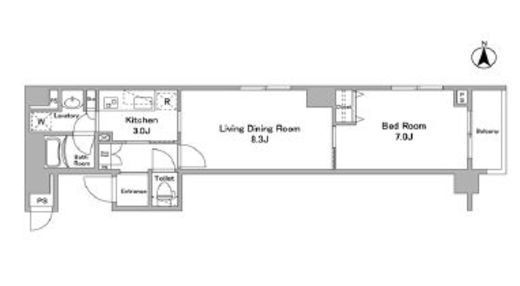 BPRレジデンス西早稲田　1201号室　間取り