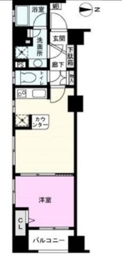 コアマンション御徒町フリージオ　207号室　間取り