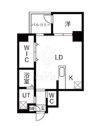 リテラス上野入谷　804号室　間取り