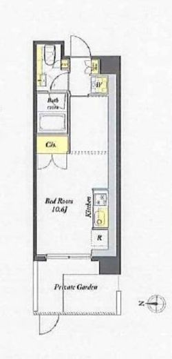 プライムメゾン浅草イースト　102号室　間取り