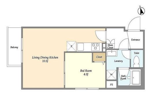 グローベルザ・クレス押上　404号室　間取り