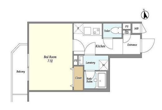 グローベルザ・クレス押上　502号室　間取り