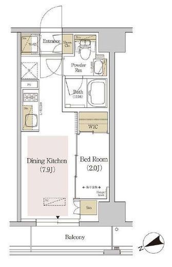 アーバネックス両国　503号室　間取り