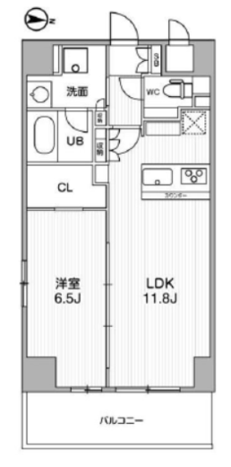 nido ASAKUSA　208号室　間取り