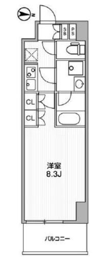 nido ASAKUSA　404号室　間取り
