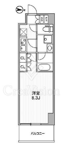 nido ASAKUSA　604号室　間取り