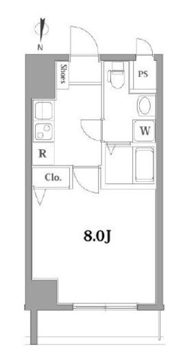 プレストマーロ両国　303号室　間取り