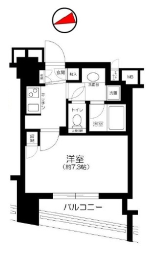 クオリア門前仲町　302号室　間取り