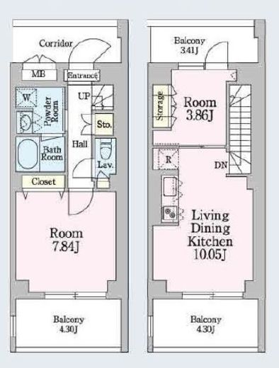 ルーチェヴィラ菊川　506号室　間取り