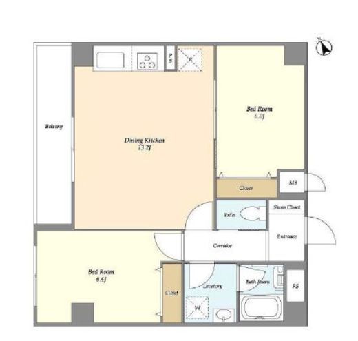カルム浅草馬道　1001号室　間取り