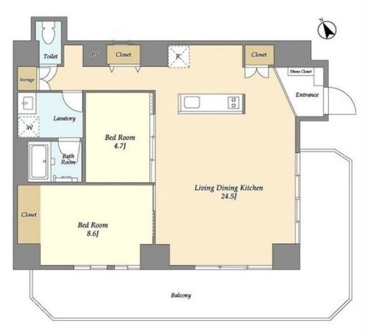 PATH浅草　101号室　間取り
