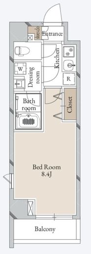 CAVANA清澄 (カバナ清澄)　302号室　間取り