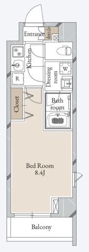 CAVANA清澄 (カバナ清澄)　504号室　間取り