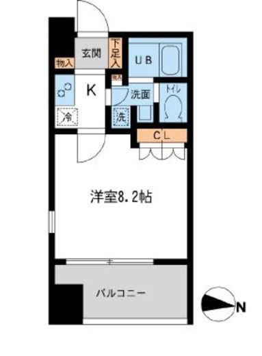 サンフル押上1　1104号室　間取り