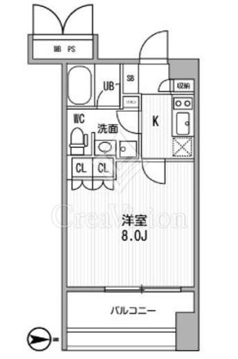 サンフル押上1　701号室　間取り