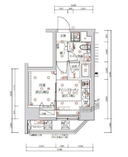 QUALITAS浅草橋 (クオリタス浅草橋)　501号室　間取り