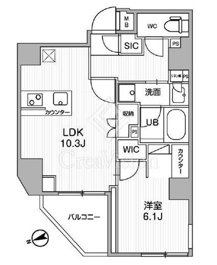 SYFORME浅草Ⅱ　401号室　間取り