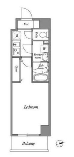 QUALITAS浅草 (クオリタス浅草)　704号室　間取り