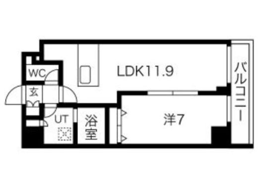 プレール・ドゥーク錦糸公園NORTH　402号室　間取り