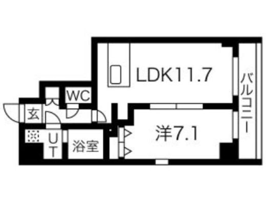 プレール・ドゥーク錦糸公園NORTH　601号室　間取り
